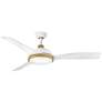 4_56" Hinkley Alba Matte White LED Smart Ceiling Fan more views