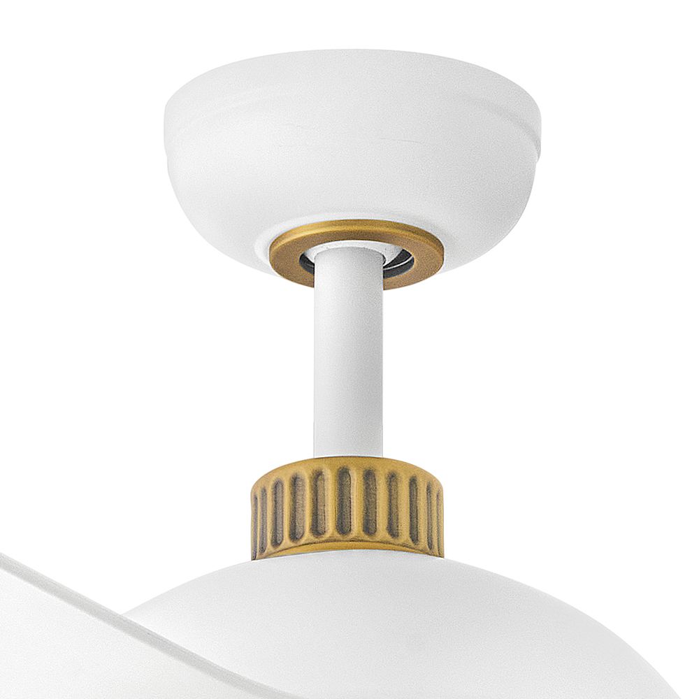 56" Hinkley Alba Matte White LED Smart Ceiling Fan