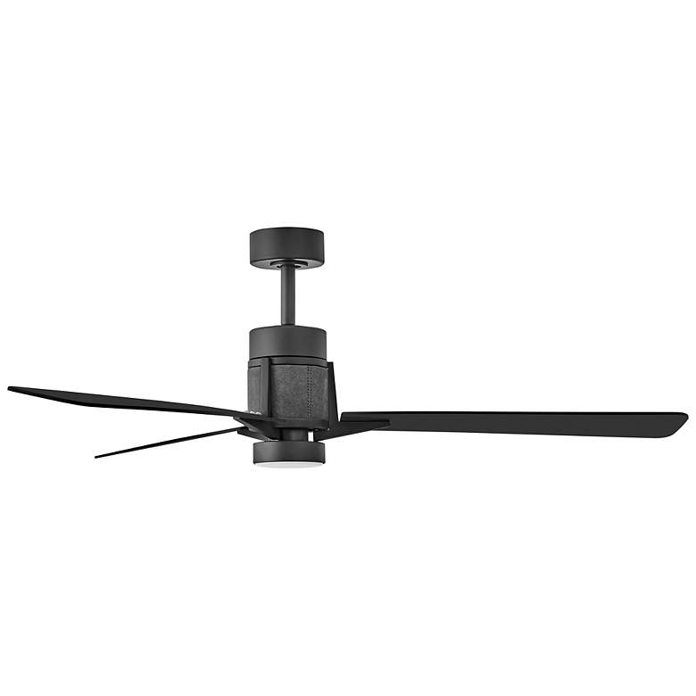 Image 5 56" Hinkley Atticus Matte Black Finish 3-Blade LED Smart Ceiling Fan more views