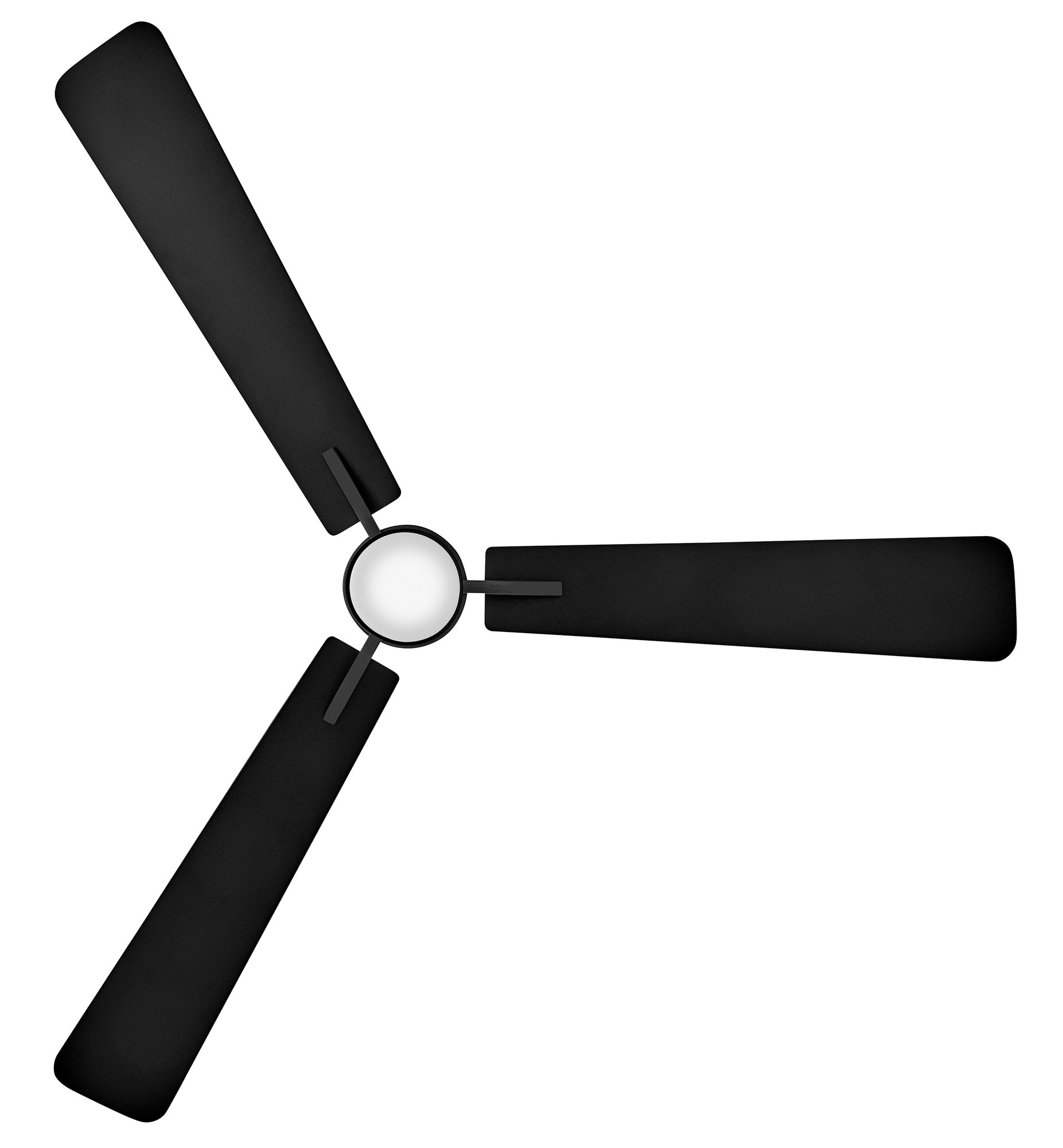 56" Hinkley Atticus Matte Black Finish 3-Blade LED Smart Ceiling Fan
