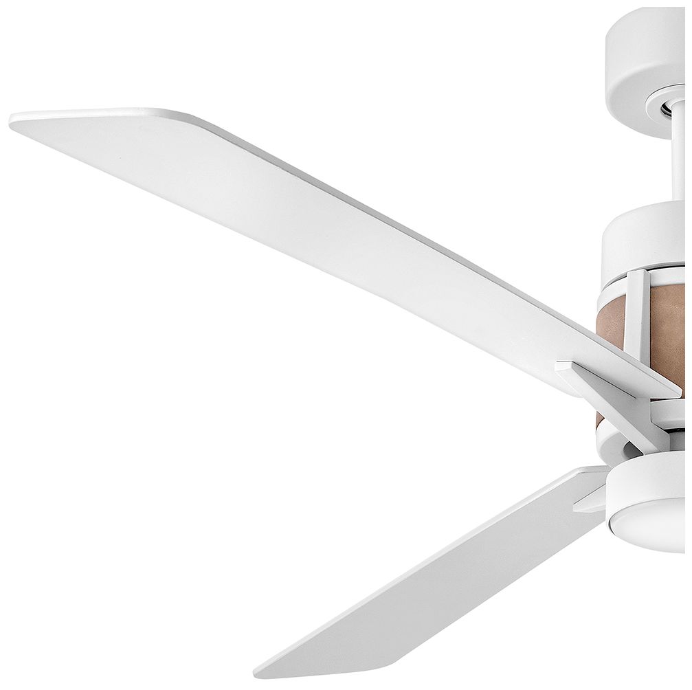 56" Hinkley Atticus Matte White Finish 3-Blade LED Smart Ceiling Fan