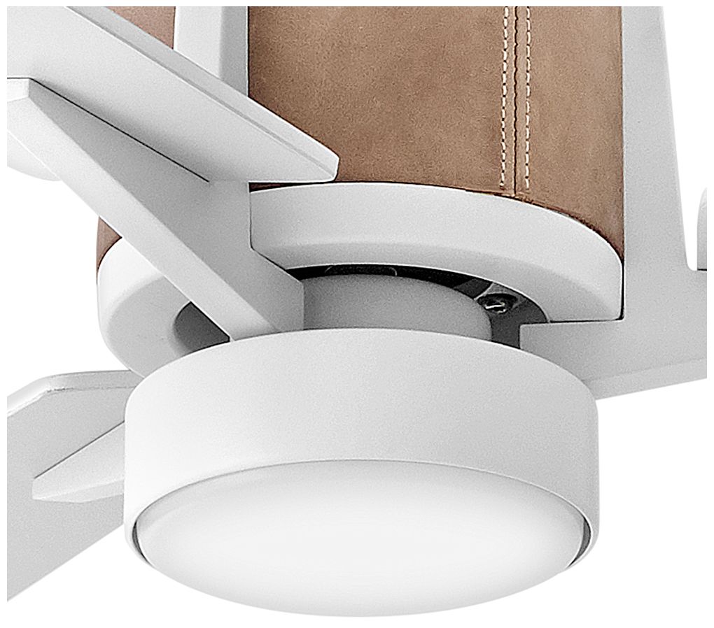 56" Hinkley Atticus Matte White Finish 3-Blade LED Smart Ceiling Fan