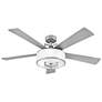 56" Hinkley Hampton Brushed Nickel LED Smart Ceiling Fan with Remote