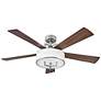 56" Hinkley Hampton Brushed Nickel LED Smart Ceiling Fan with Remote