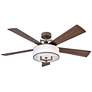 56" Hinkley Hampton Matte Bronze LED Smart Ceiling Fan with Remote
