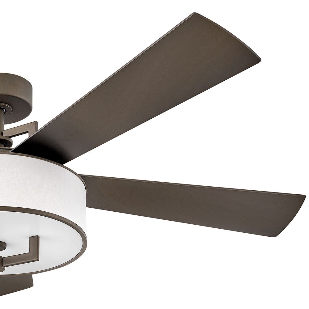 56" Hinkley Hampton Matte Bronze LED Smart Ceiling Fan with Remote