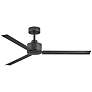 56" Hinkley Indy Matte Black Wet Ceiling Fan with Wall Control
