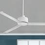 56" Hinkley Indy Matte White Wet Rated Ceiling Fan with Wall Control