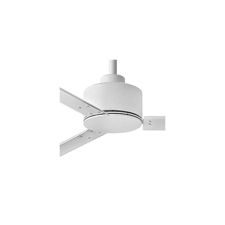Image 3 56" Hinkley Indy Matte White Wet Rated Ceiling Fan with Wall Control more views