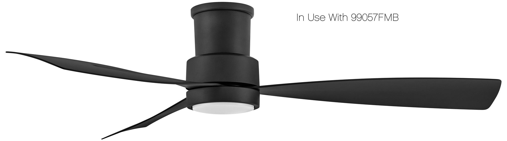 56" Hinkley Iver Matte Black LED Smart Ceiling Fan
