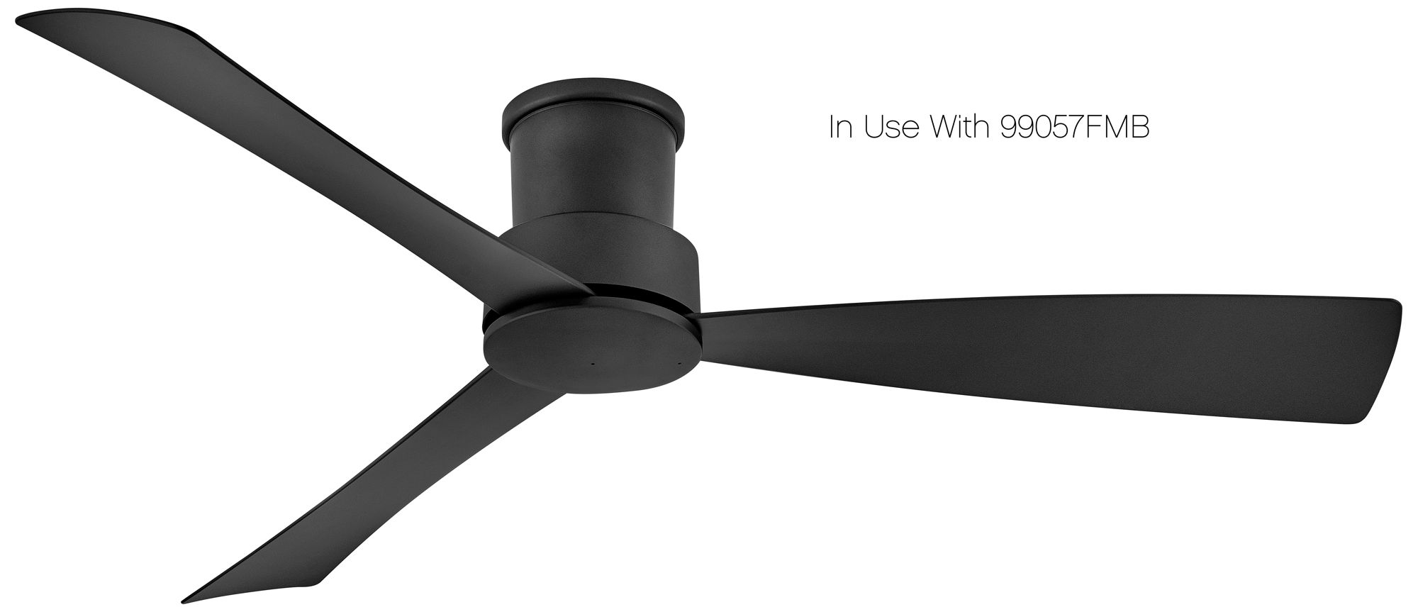 56" Hinkley Iver Matte Black LED Smart Ceiling Fan