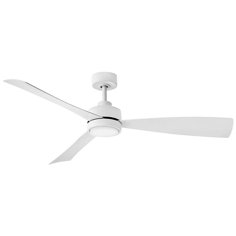 Image 1 56" Hinkley Iver Matte White LED Smart Ceiling Fan
