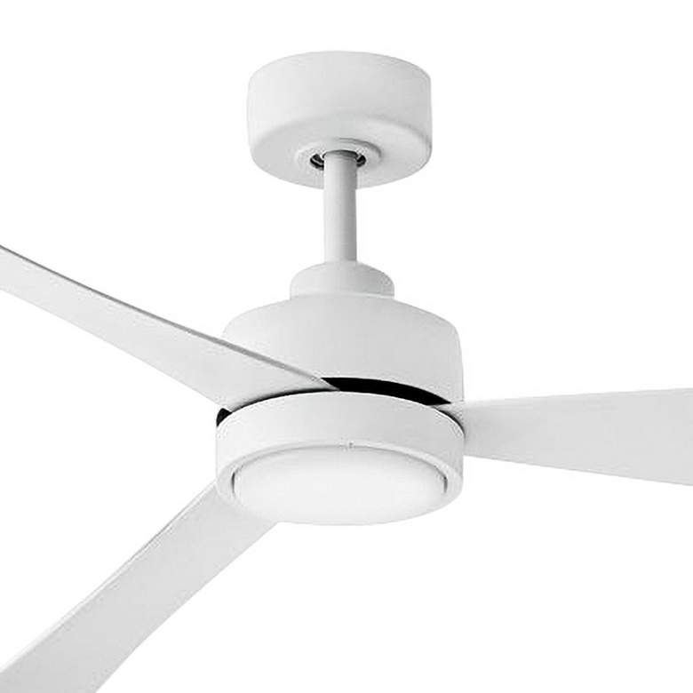 Image 2 56" Hinkley Iver Matte White LED Smart Ceiling Fan more views