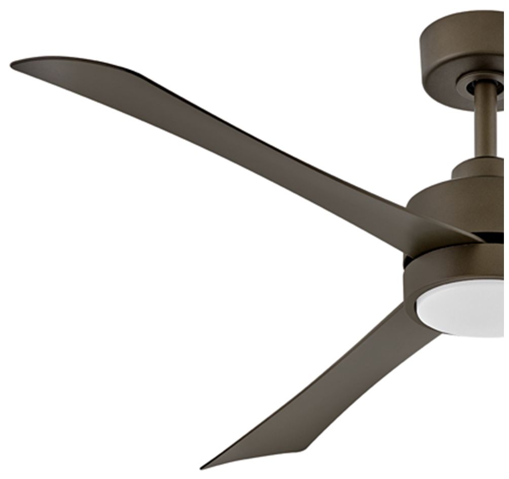 56" Hinkley Iver Metallic Matte Bronze 3-Blade LED Smart Ceiling Fan