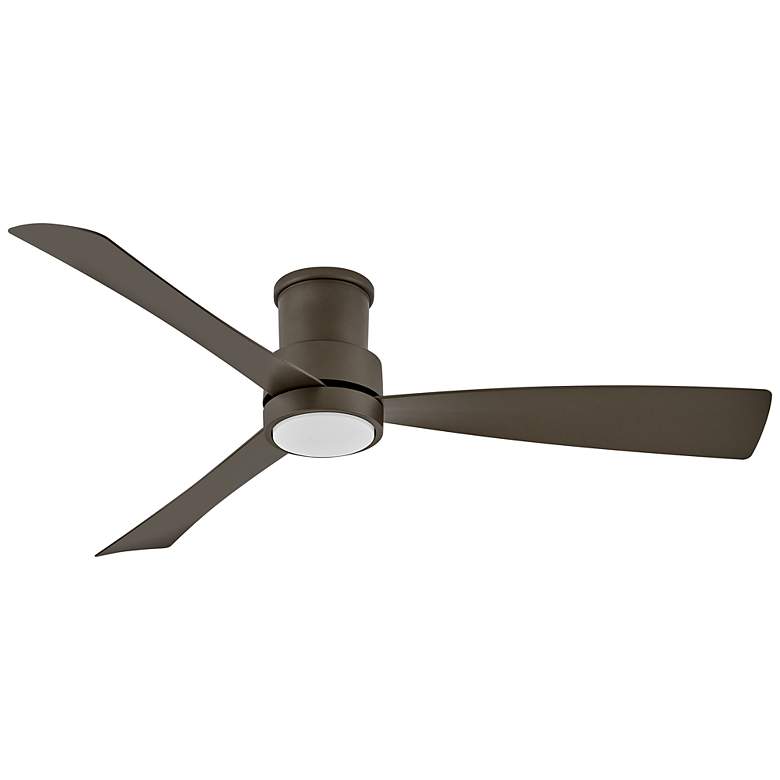 Image 4 56" Hinkley Iver Metallic Matte Bronze 3-Blade LED Smart Ceiling Fan more views