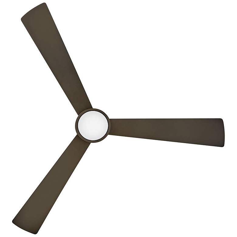 Image 6 56" Hinkley Iver Metallic Matte Bronze 3-Blade LED Smart Ceiling Fan more views