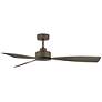 56" Hinkley Iver Metallic Matte Bronze 3-Blade LED Smart Ceiling Fan