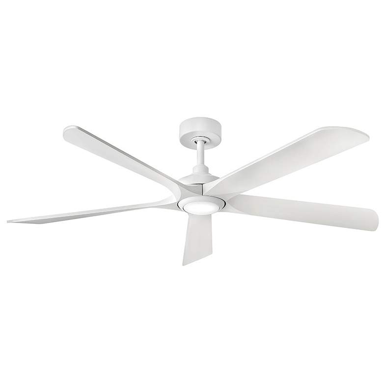 Image 1 56" Hinkley Layton Matte White LED Smart Ceiling Fan
