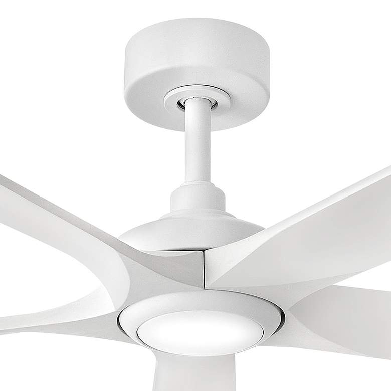 Image 3 56" Hinkley Layton Matte White LED Smart Ceiling Fan more views