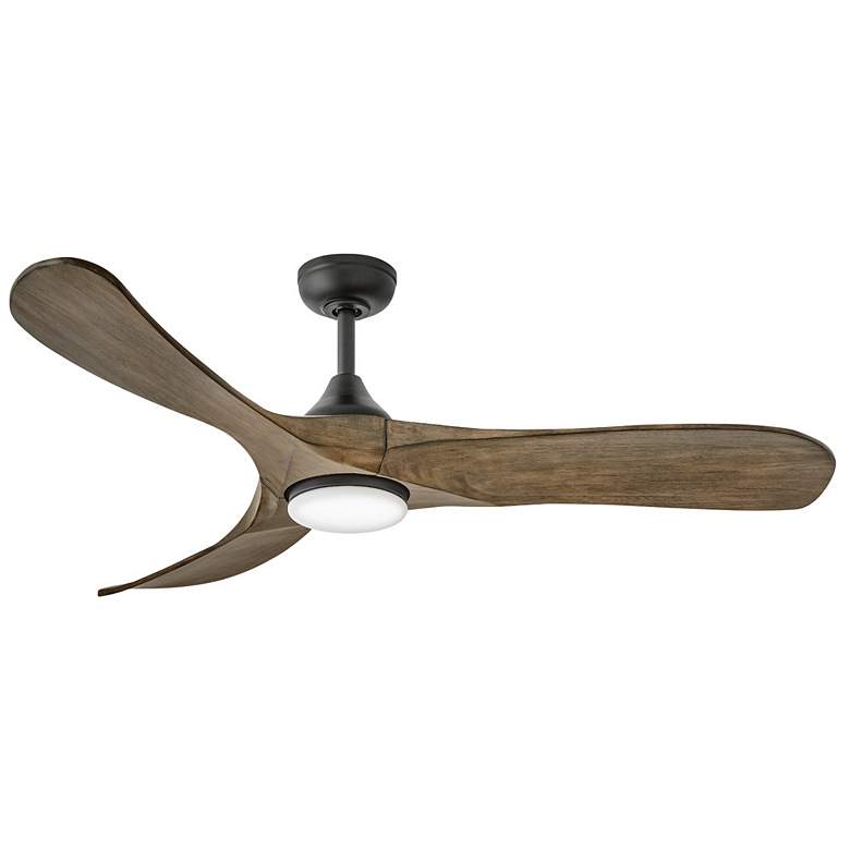 Image 1 56" Hinkley Swell Illuminated Black LED Smart Ceiling Fan