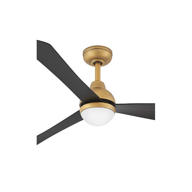 Image 2 56" Hinkley Una Heritage Brass 3-Blade LED Smart Ceiling Fan more views