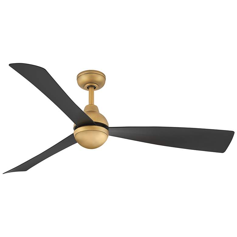 Image 4 56" Hinkley Una Heritage Brass 3-Blade LED Smart Ceiling Fan more views
