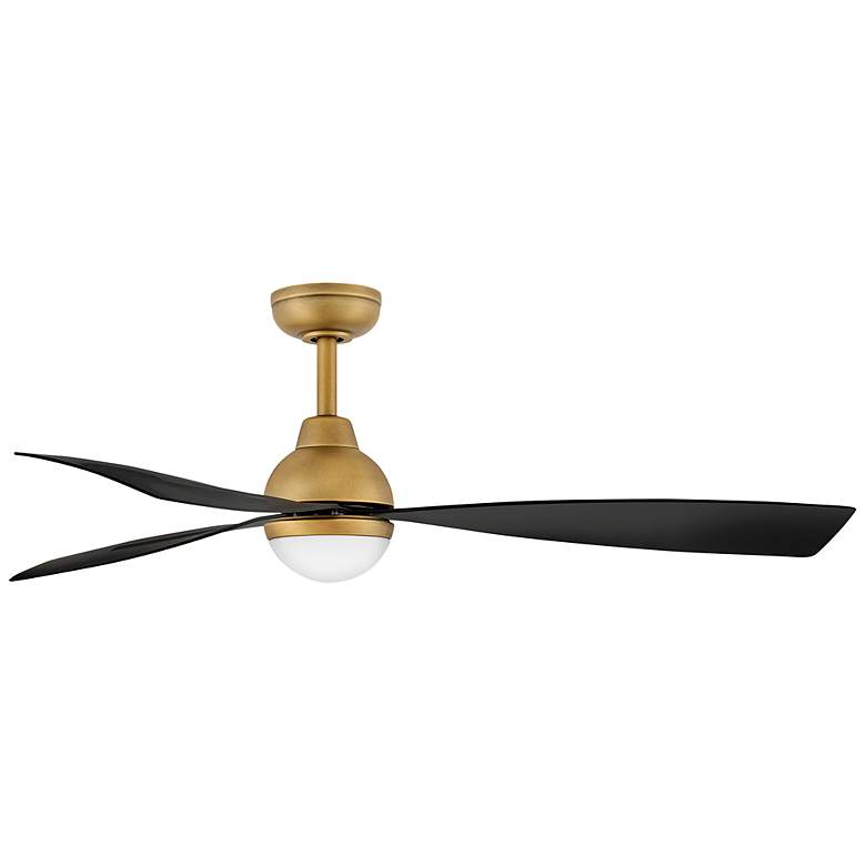 Image 5 56" Hinkley Una Heritage Brass 3-Blade LED Smart Ceiling Fan more views