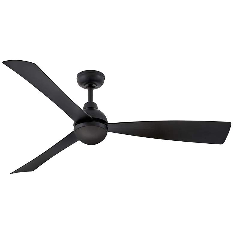 Image 4 56" Hinkley Una Matte Black 3-Blade LED Smart Ceiling Fan more views