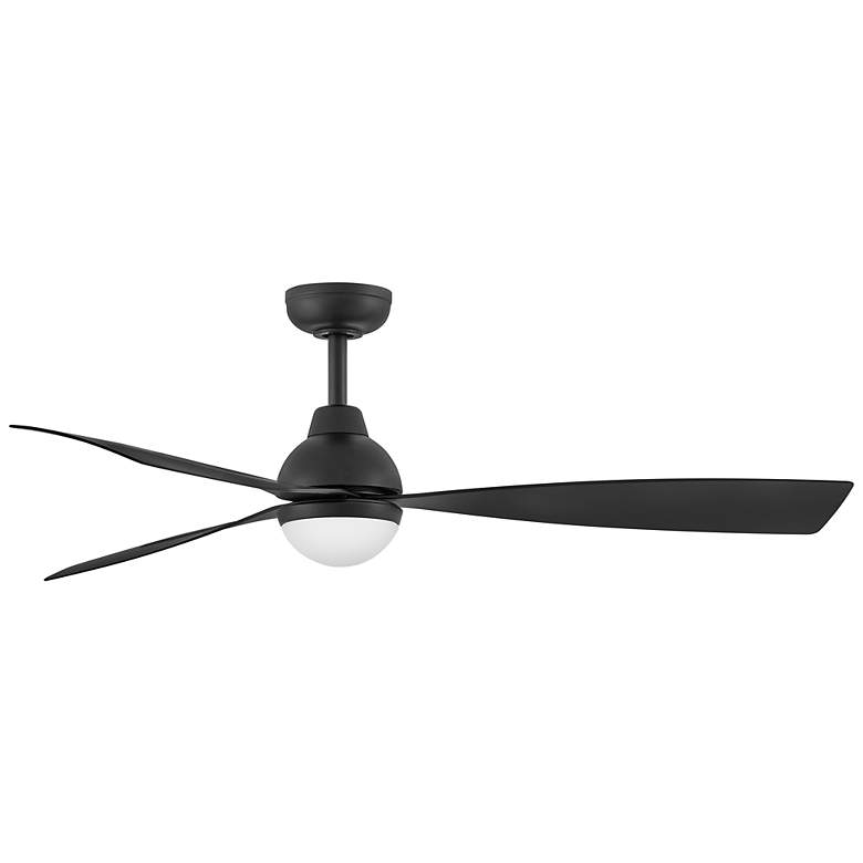 Image 5 56" Hinkley Una Matte Black 3-Blade LED Smart Ceiling Fan more views