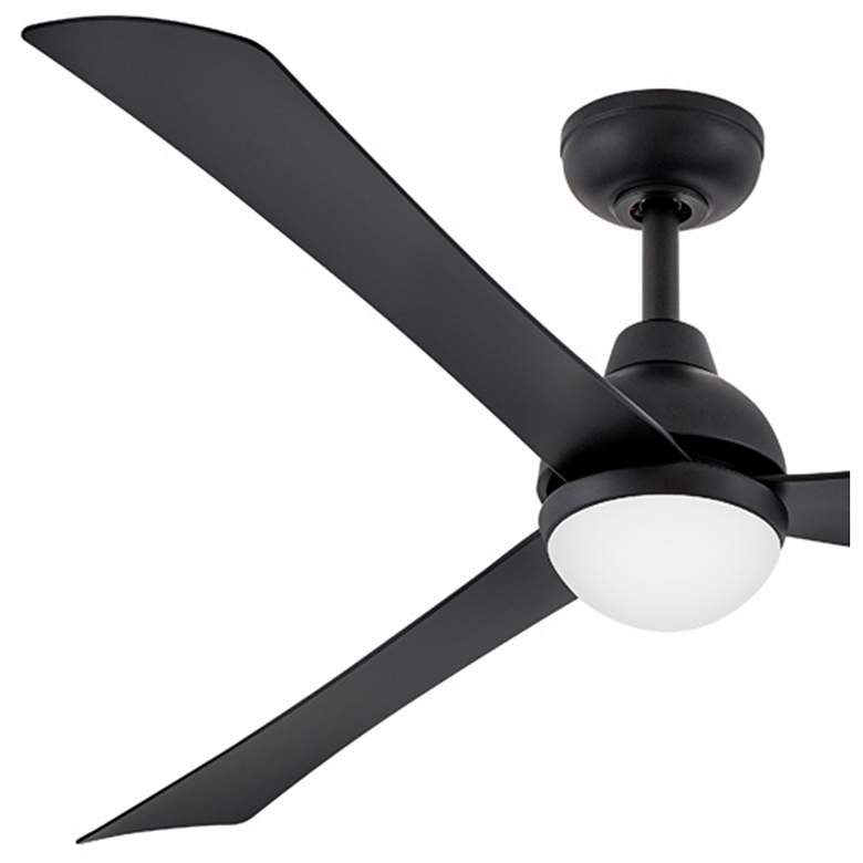 Image 7 56" Hinkley Una Matte Black 3-Blade LED Smart Ceiling Fan more views