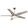 56" Hunter Corrence Brushed Nickel LED Ceiling Fan