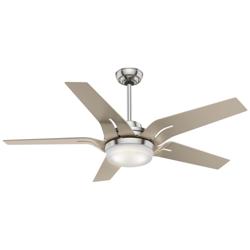 56" Hunter Corrence Brushed Nickel LED Ceiling Fan