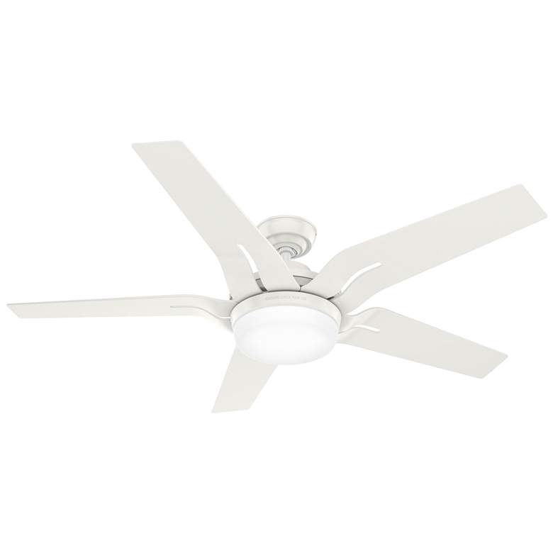 Image 1 56" Hunter Correne Fresh White LED Ceiling Fan