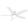 56" Hunter Correne Fresh White LED Ceiling Fan