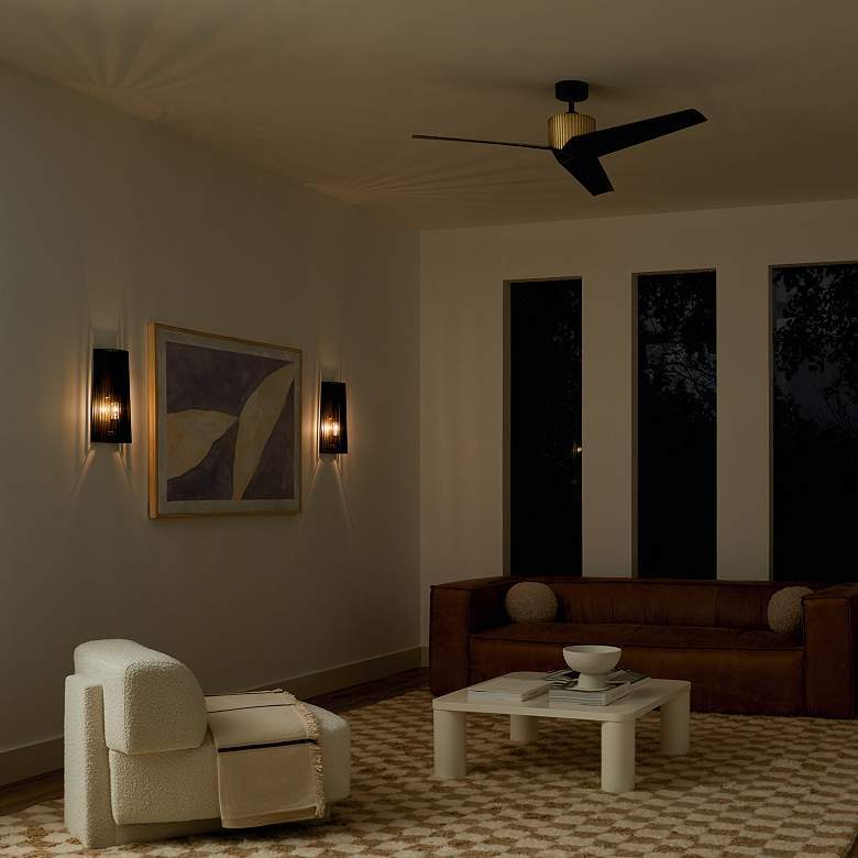 Image 7 56" Kichler Almere Brushed Brass Ceiling Fan more views