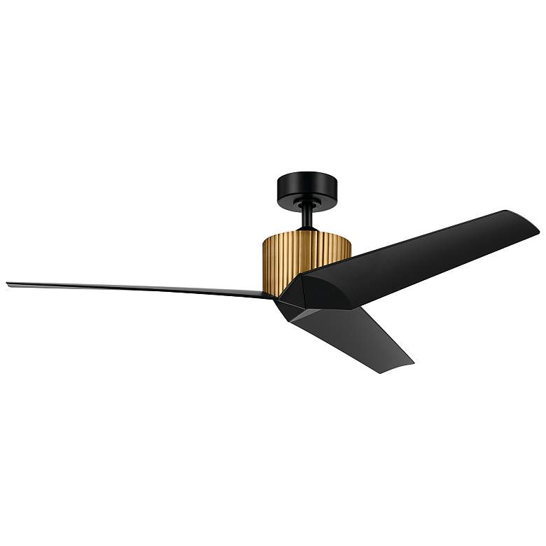 Image 3 56" Kichler Almere Brushed Brass Indoor Ceiling Fan with Wall Control