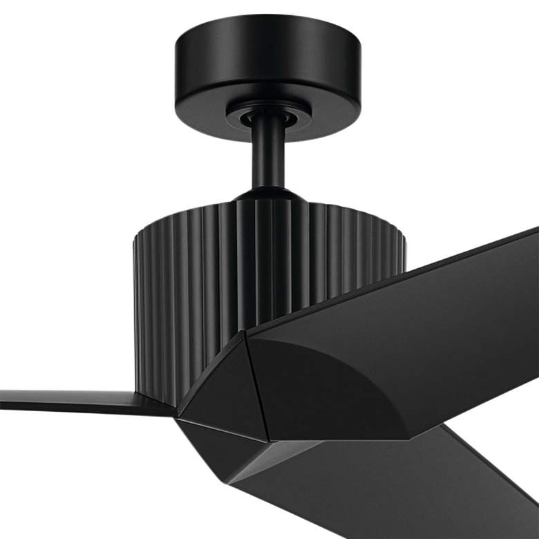 Image 3 56" Kichler Almere Satin Black Indoor Ceiling Fan with Wall Control more views