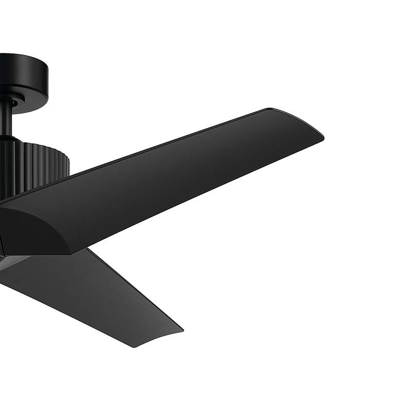 Image 4 56 inch Kichler Almere Satin Black Indoor Ceiling Fan with Wall Control more views