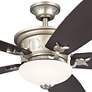 56" Kichler Crescent Brushed Nickel Indoor LED Ceiling Fan with Remote