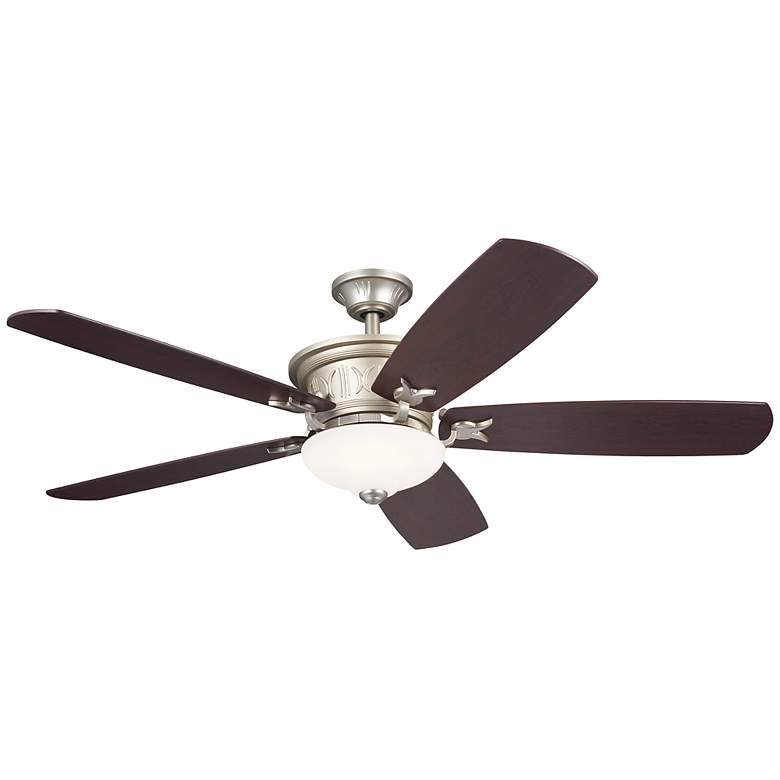 Image 5 56" Kichler Crescent Brushed Nickel Indoor LED Ceiling Fan with Remote more views