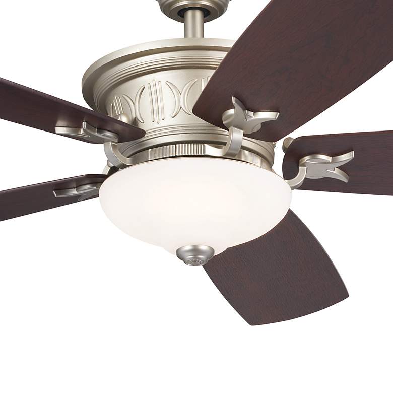 Image 6 56" Kichler Crescent Brushed Nickel Indoor LED Ceiling Fan with Remote more views