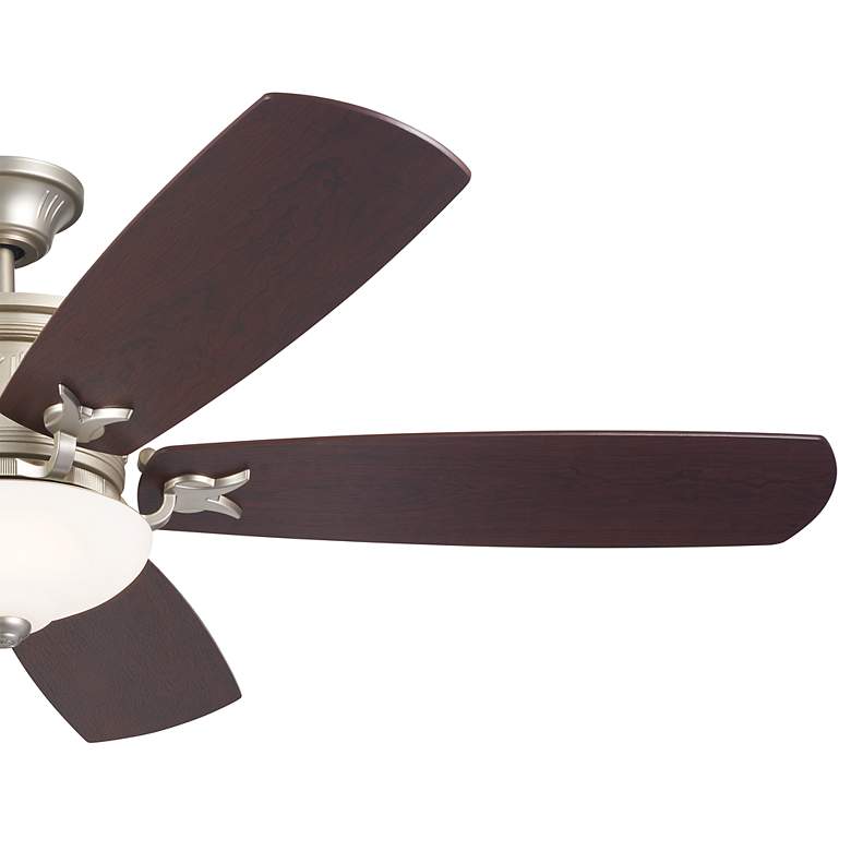 Image 7 56" Kichler Crescent Brushed Nickel Indoor LED Ceiling Fan with Remote more views