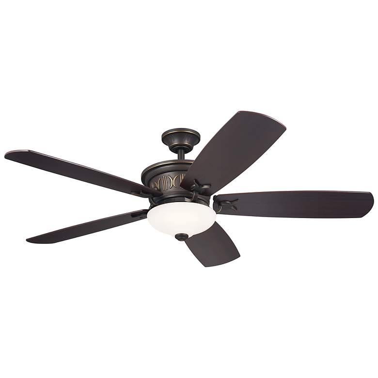 Image 3 56" Kichler Crescent Olde Bronze Indoor LED Ceiling Fan with Remote