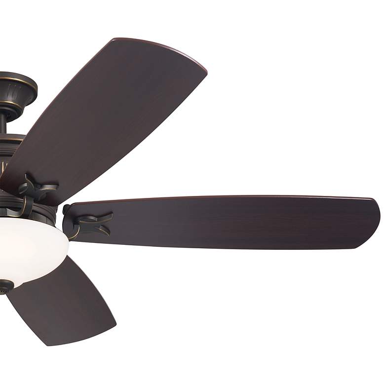 Image 5 56" Kichler Crescent Olde Bronze Indoor LED Ceiling Fan with Remote more views