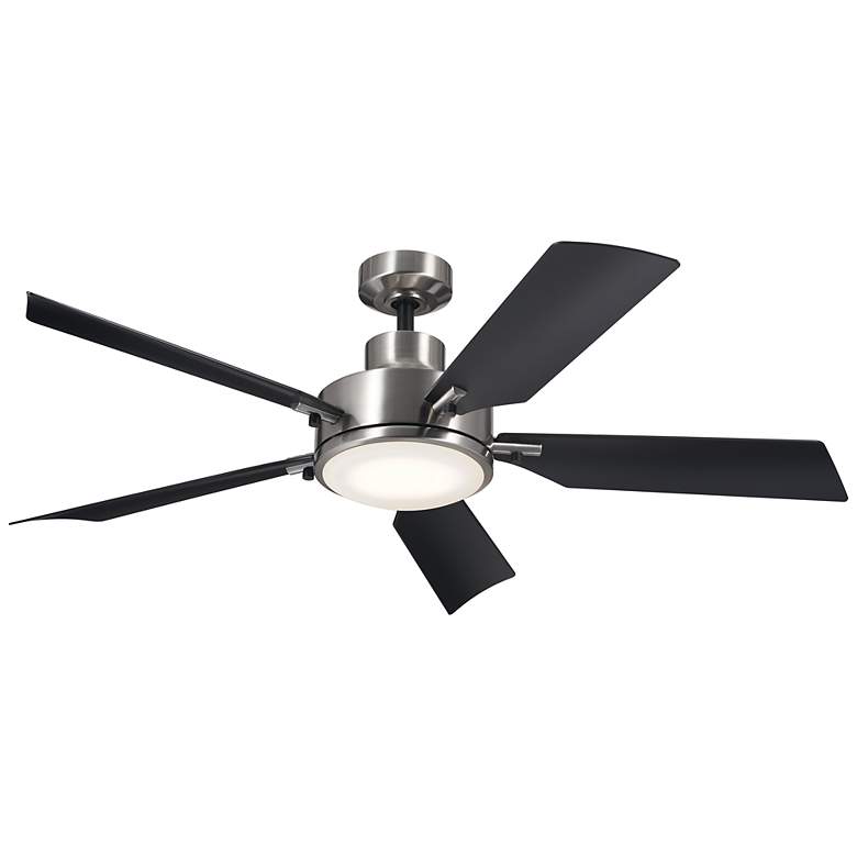 Image 2 56" Kichler Guardian LED Silver-Black 5-Blade Ceiling Fan