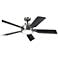 56" Kichler Guardian LED Silver-Black 5-Blade Ceiling Fan