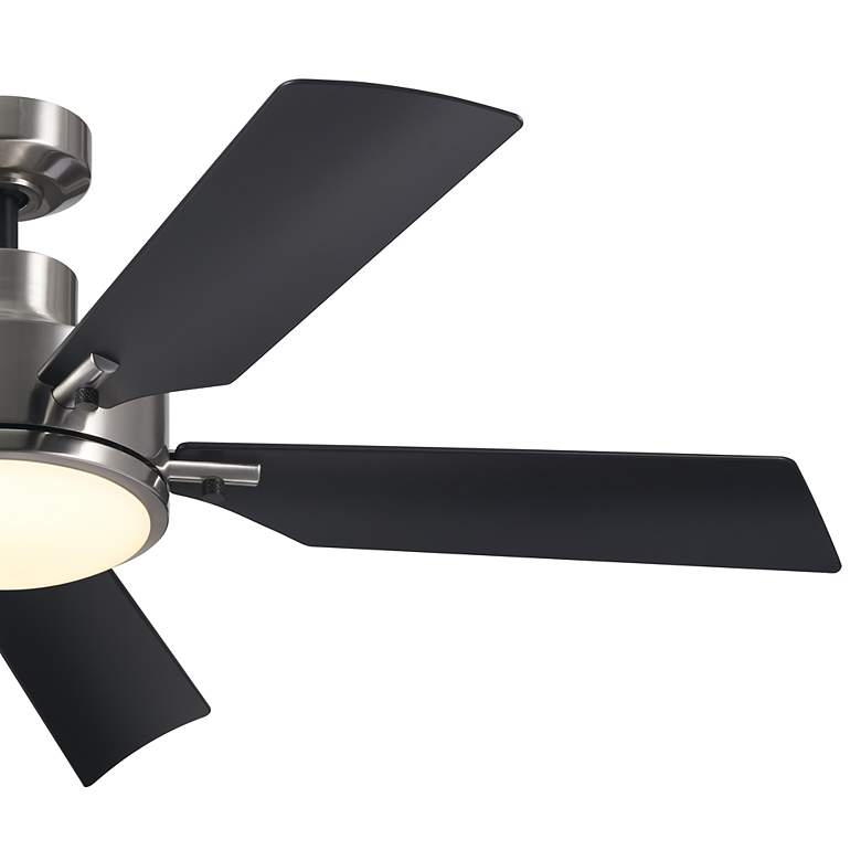 Image 4 56" Kichler Guardian LED Silver-Black 5-Blade Ceiling Fan more views