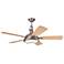 56" Kichler Hatteras Bay Brushed Stainless Steel Ceiling Fan