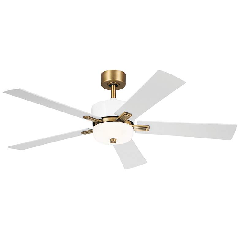 Image 3 56 inch Kichler Icon Brushed Brass LED Indoor Ceiling Fan