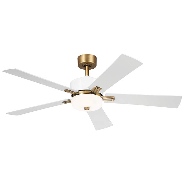 Image 3 56" Kichler Icon Brushed Brass LED Indoor Ceiling Fan